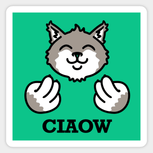 Ciao Cat Sticker